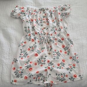 Floral Off-Shoulder Romper